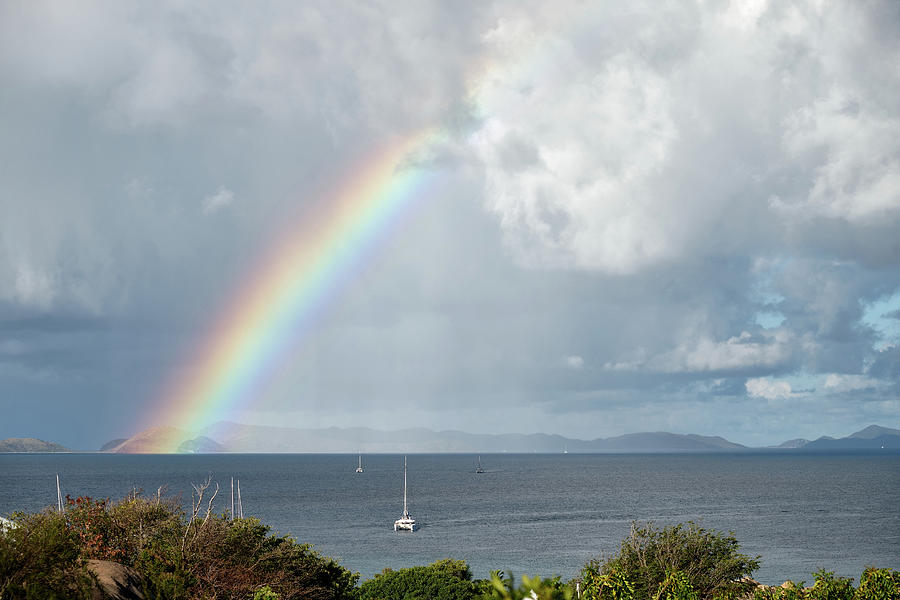Paradise Photograph - Rainbows End by Andy Millard