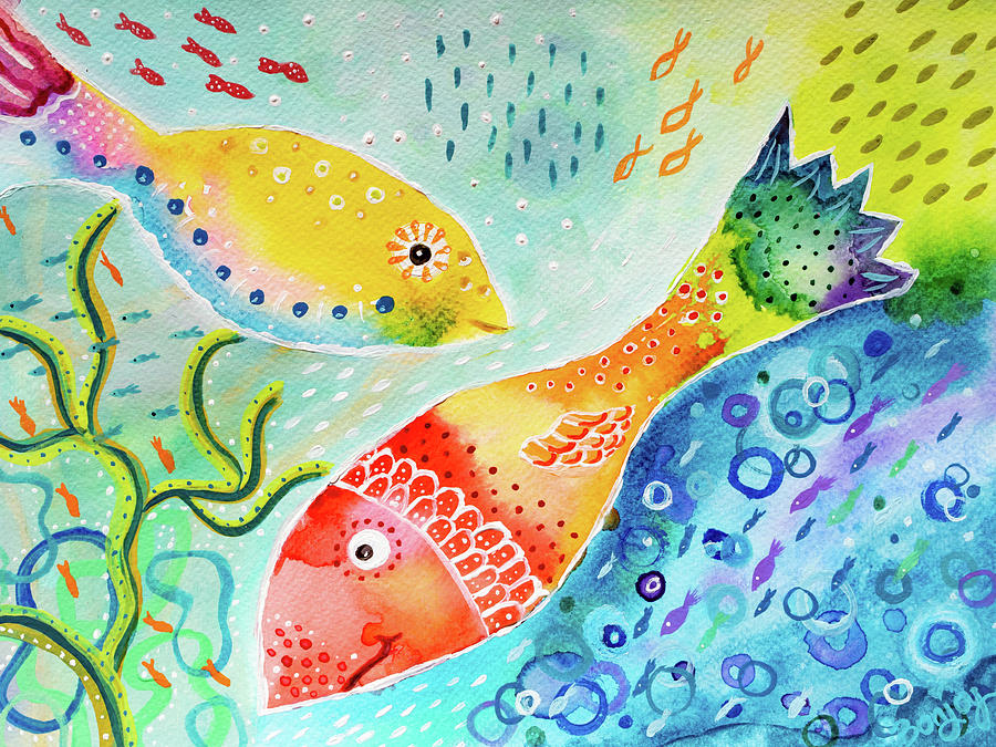 Rainbows of the Sea Painting by Bonny Puckett