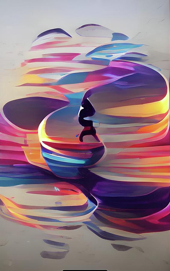 RainbowStairs Digital Art by Rod Turner