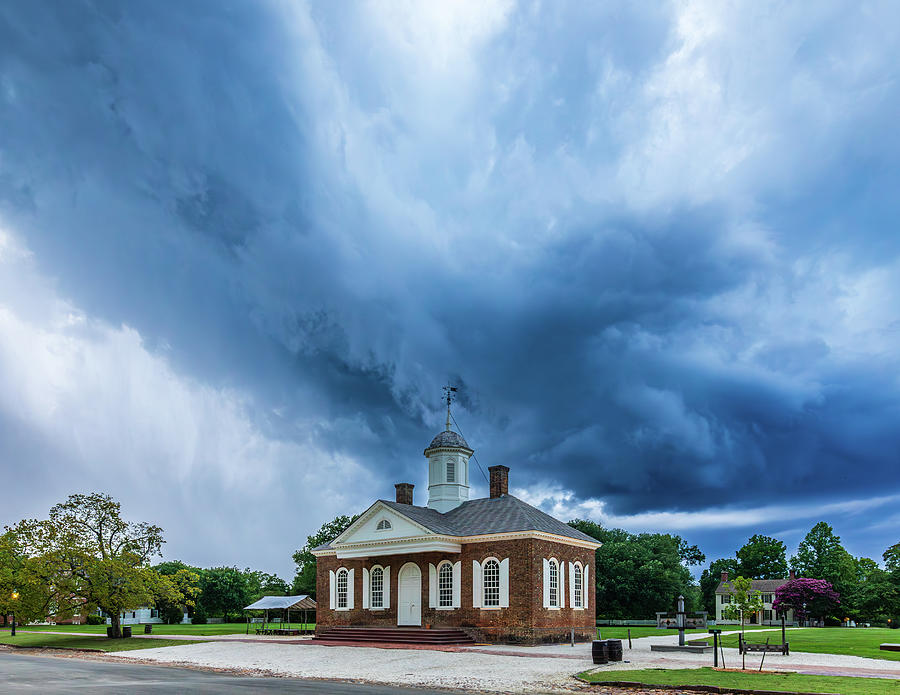 Rainclouds Over the Courthouse  Photograph by Rachel Morrison
