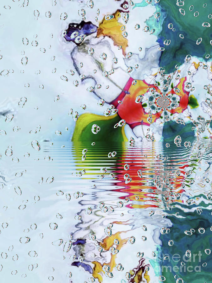 Raindrops Digital Art by Alexandra Vusir