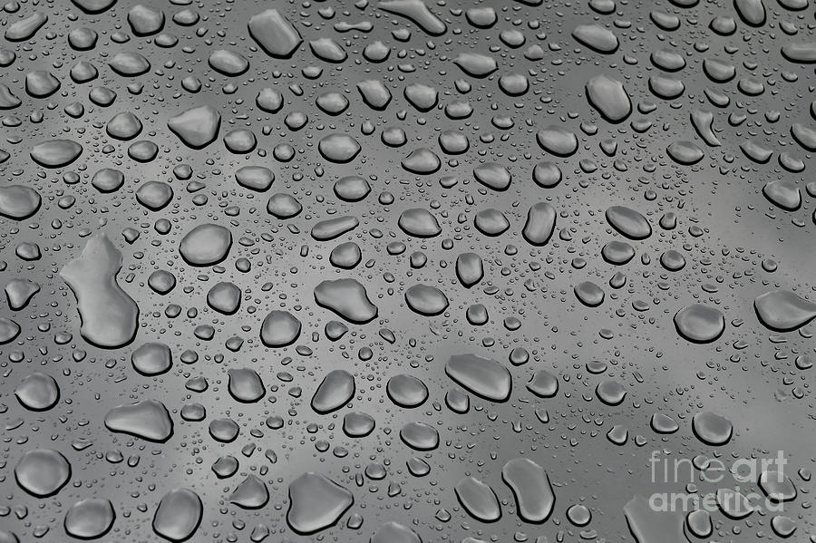 Abstract Photograph - Raindrops are falling on my head by Debra Banks
