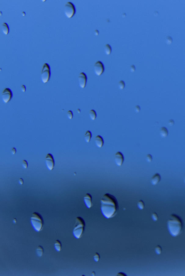 Raindrops on a Window Photograph by Eric Hafner