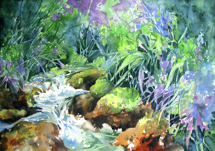 Rainforest Whispers Painting by Rae Andrews