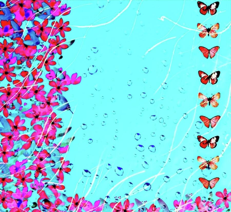 Raining Butterflies Digital Art by Cherry Vercher Raining Butterflies Digital Art by Cherry Vercher