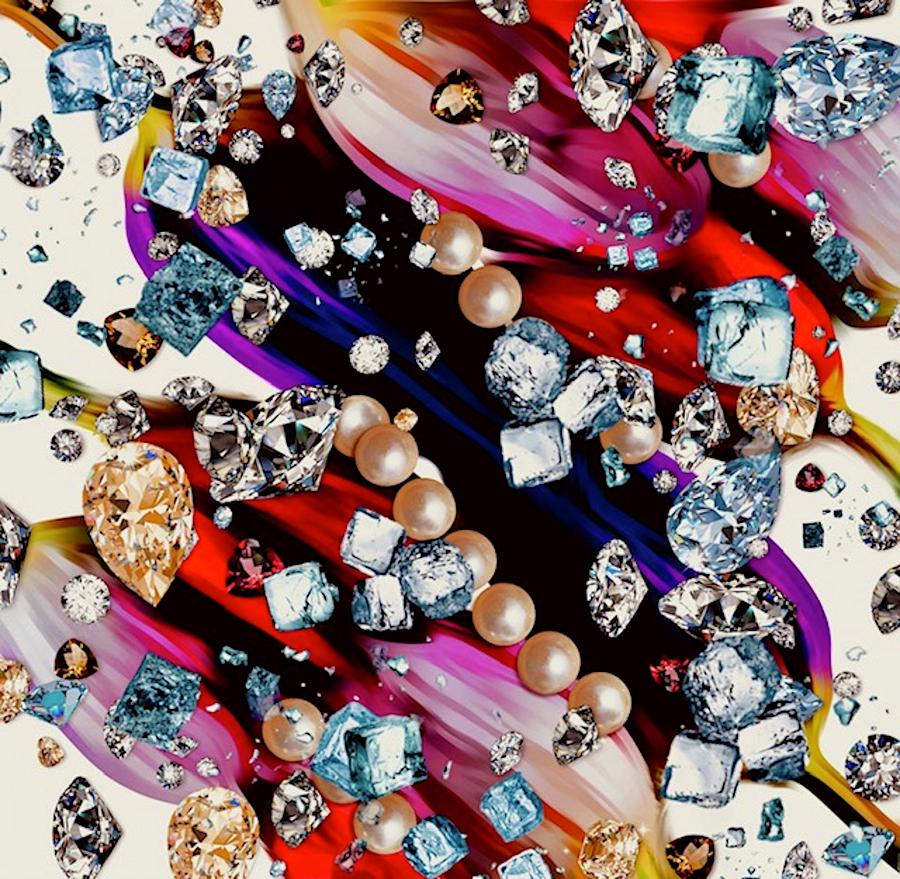 Raining Diamonds and Pearls Digital Art by Gayle Price Thomas