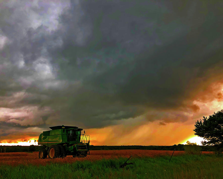 Raining On Harvest Photograph