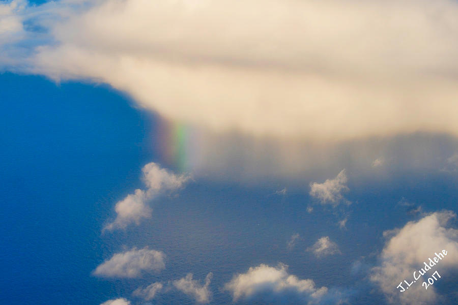 Rainbow Into The Sea Photograph by Judy Cuddehe