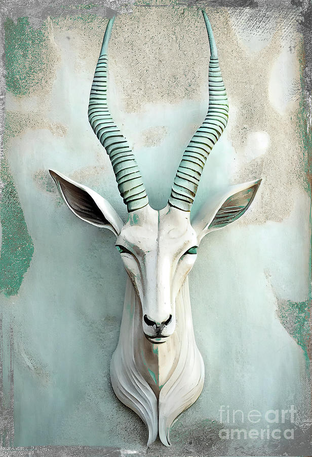 Gazelle Painting - Rainmaker by Mindy Sommers