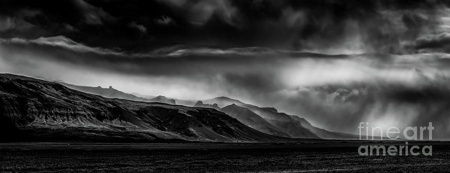 Rainstorm Approaching Svinafell Iceland Photograph by M G Whittingham