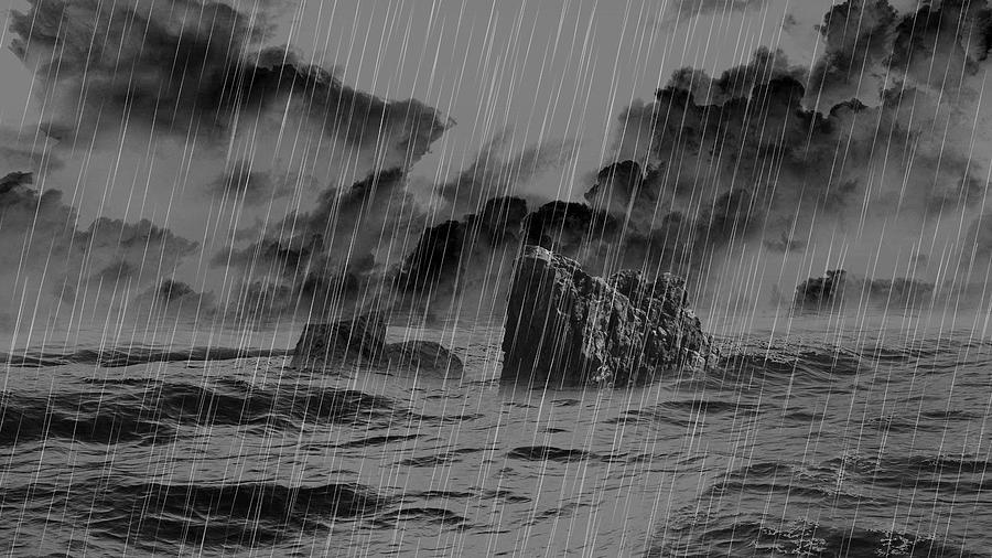 Rainstorm Mixed Media by Marvin Blaine