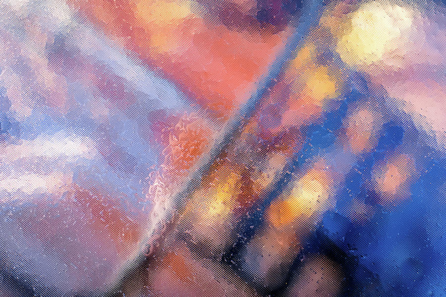 Rainy Day Abstract, Patio Table.  Photograph by Jeff Sinon