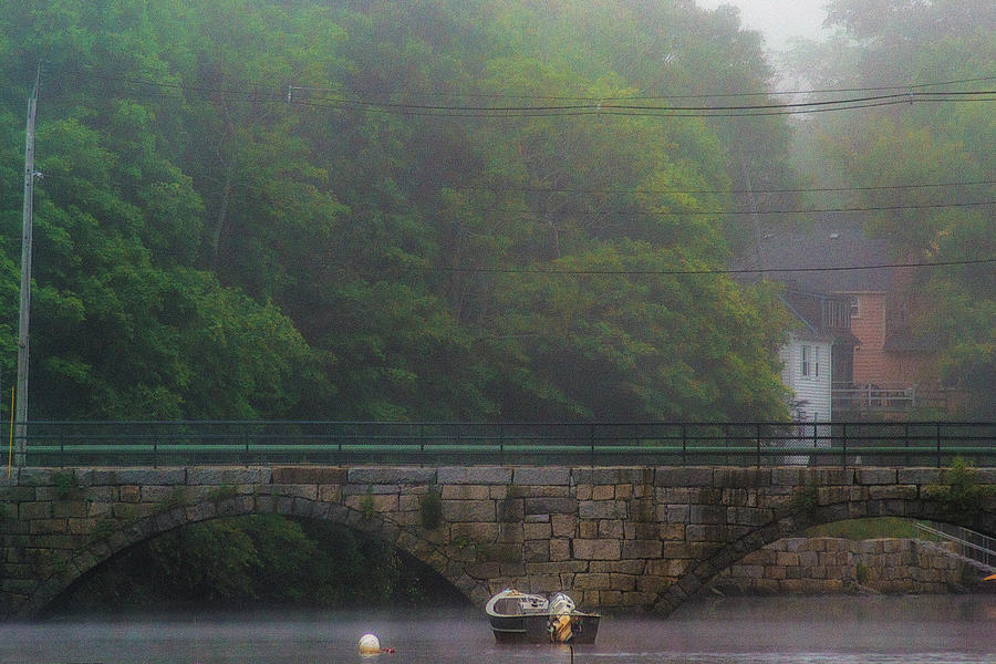 Rainy Day at Green Street Bridge Photograph by Stoney Stone