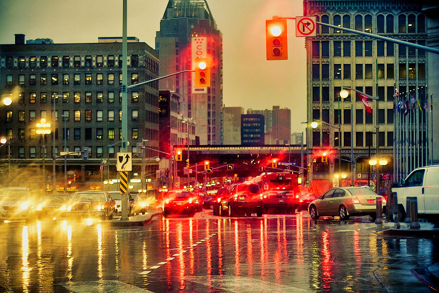 Rainy day in Ottawa Photograph by Tatiana Travelways