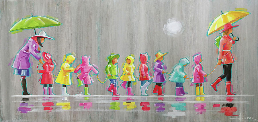 Rainy DAy Painting by Larry Hunter
