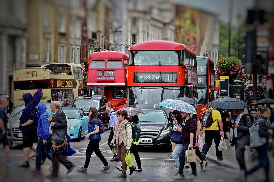 Rainy Day London Photograph by Jim Albritton