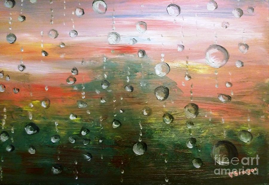 Rainy Day Painting by Tatiana Sragar