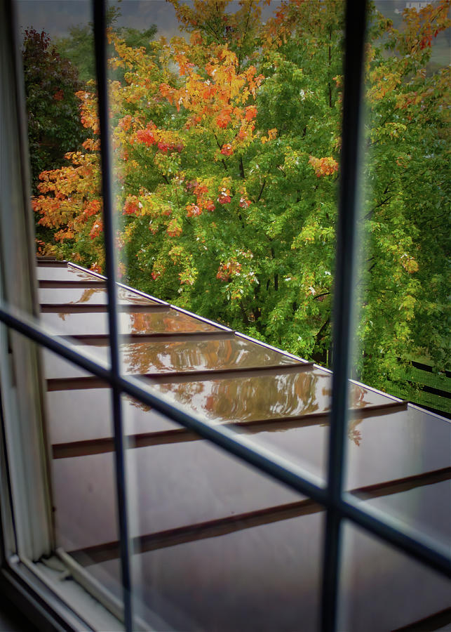 Rainy Day Window Photograph