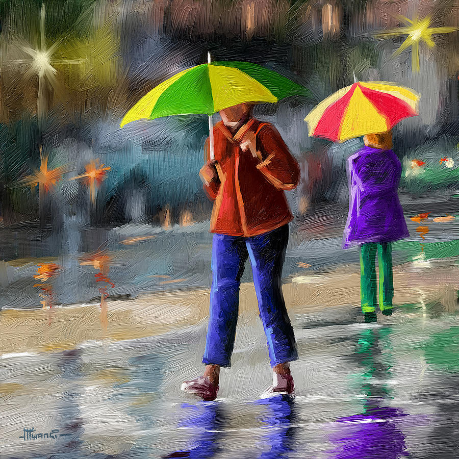 Rainy Evening Painting