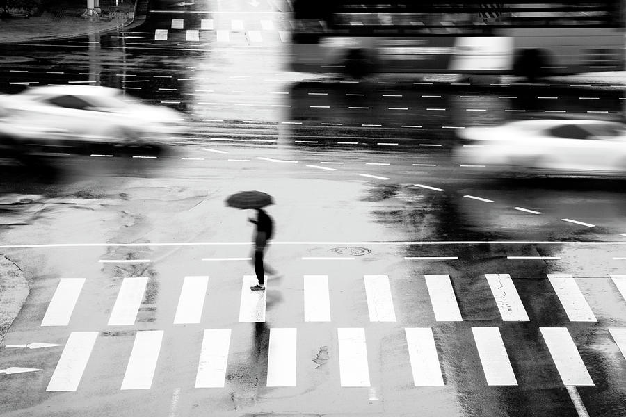 Rainy Intersection Photograph by Mia Badenhorst