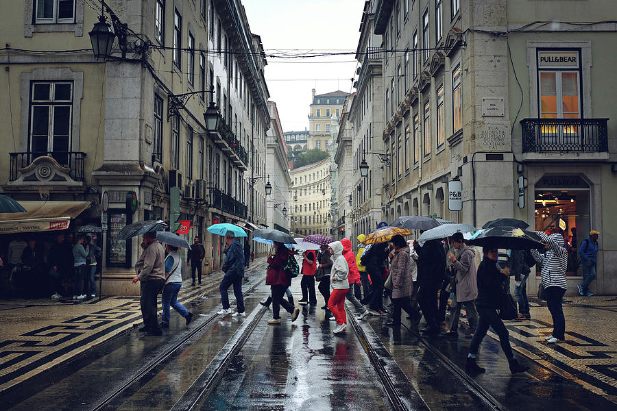 Rainy Lisbon Photograph by Carlos Caetano