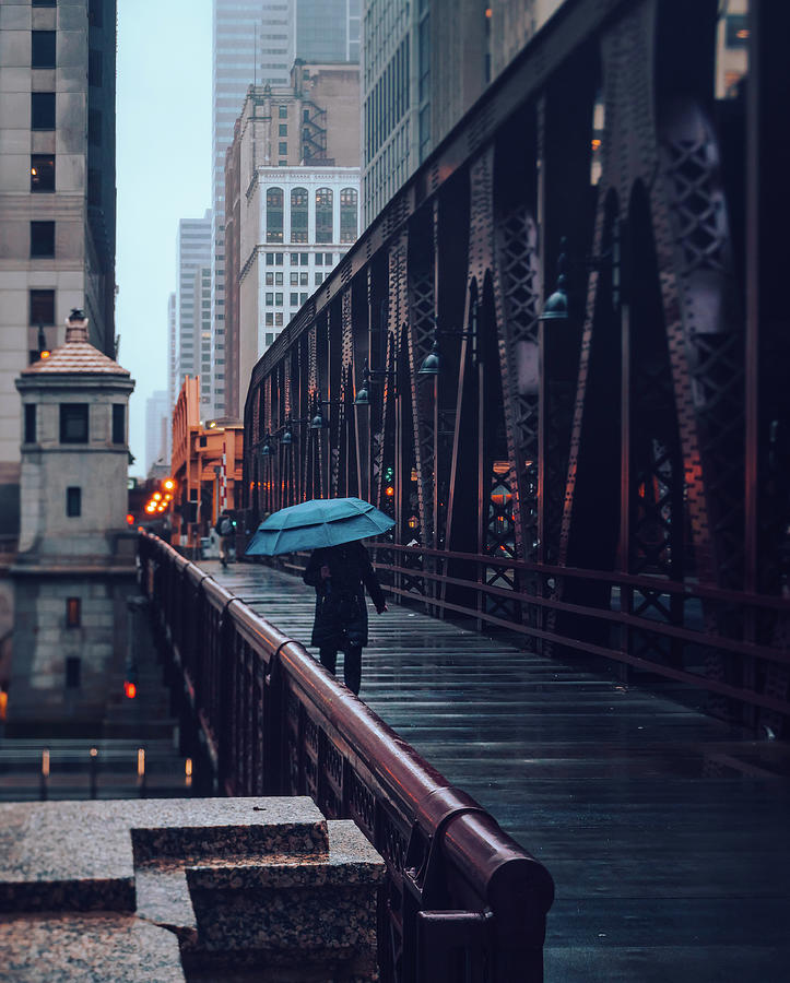 Rainy Moody Chicago Photograph by Nisah Cheatham