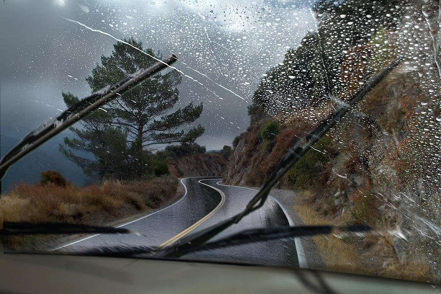 Rainy Mountain Road Photograph by Spiderplay