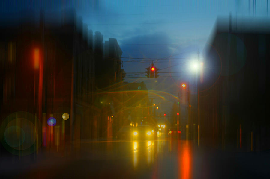 Rainy night Photograph by Diana Lee Angstadt