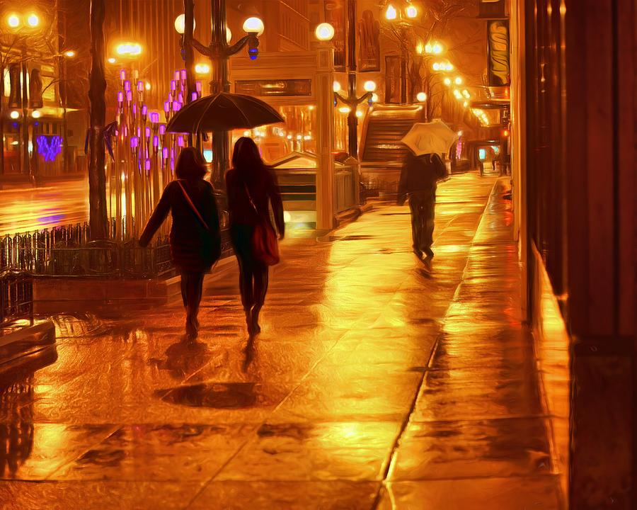 Rainy Night in the City Photograph by Nikolyn McDonald