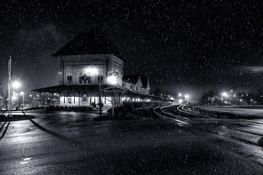 Rainy Train Station  Photograph by Sharon Popek