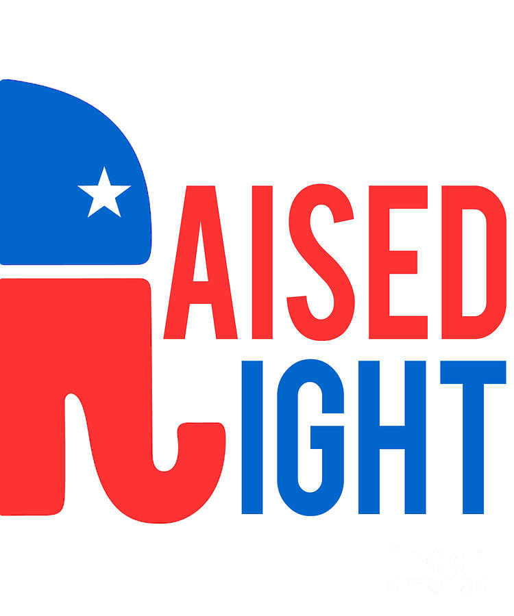 Raised Right Conservative Republican Digital Art by Flippin Sweet Gear