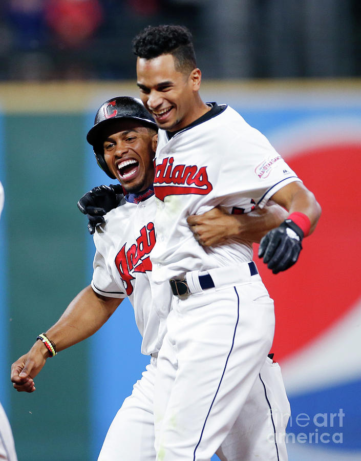 Raisel Iglesias And Francisco Lindor Photograph by Ron Schwane Raisel Iglesias And Francisco Lindor Photograph by Ron Schwane