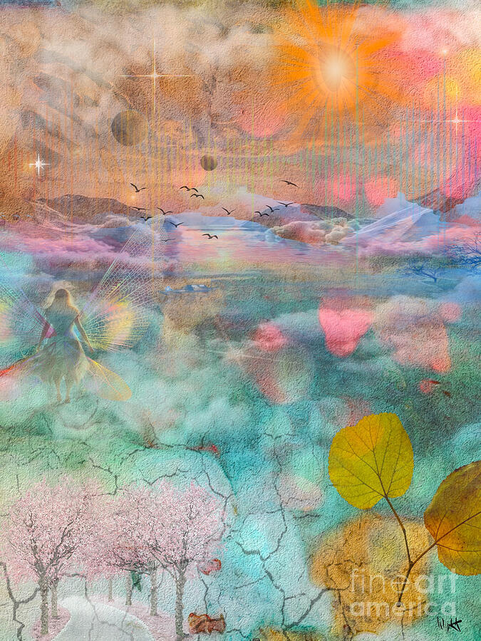 Landscape Digital Art - Raising Vibrations  by William Wyckoff