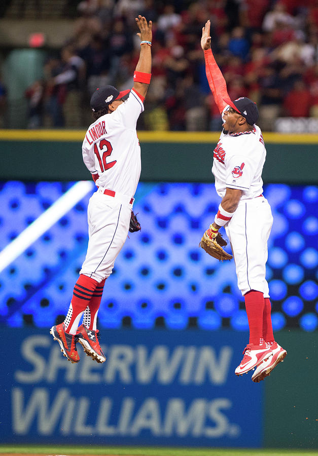 Rajai Davis and Francisco Lindor Photograph by Michael Ivins/boston Red Sox Rajai Davis and Francisco Lindor Photograph by Michael Ivins/boston Red Sox