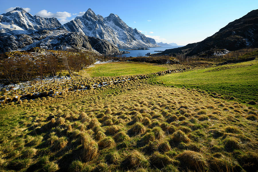Raking the Grass in Lofoten Photograph by James Covello