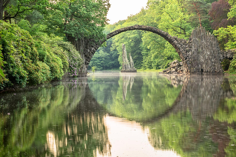 Rakotzbrücke, Kromlau, Saxony, Germany Photograph by Achim Thomae
