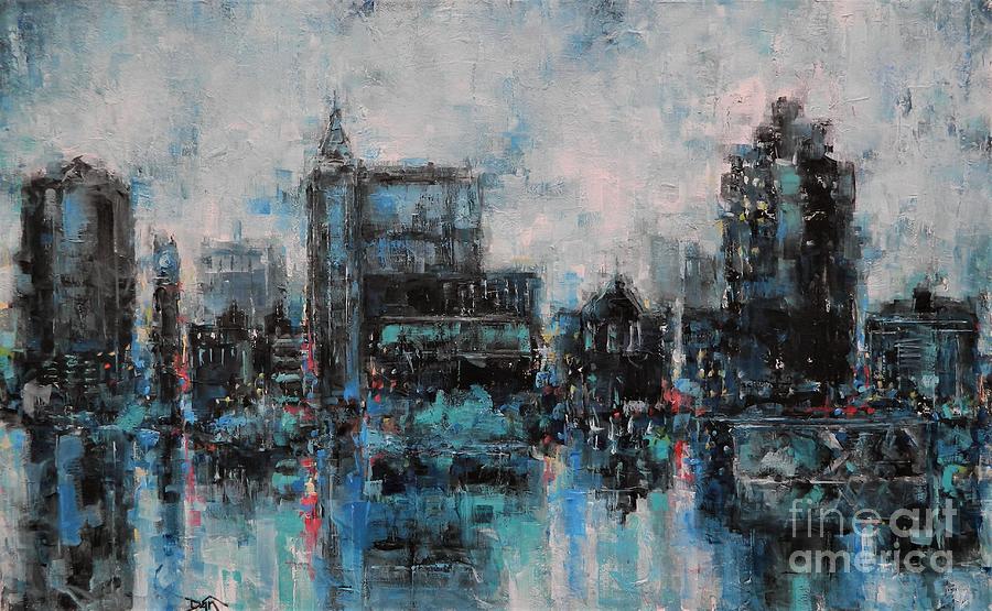 Raleigh Reflections Painting by Dan Campbell