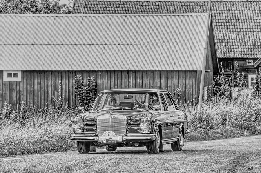 Rally Car 87 B and W Photograph by Elaine Berger