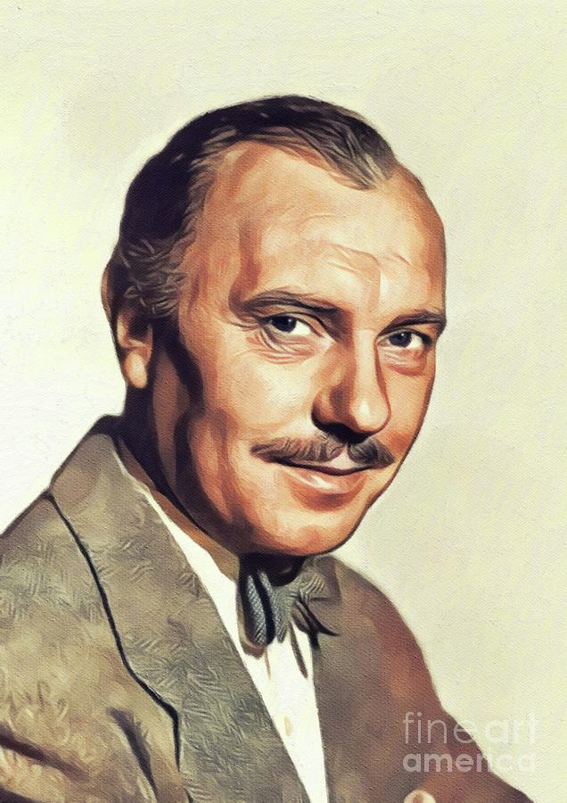 Ralph Richardson, Vintage Actor Painting