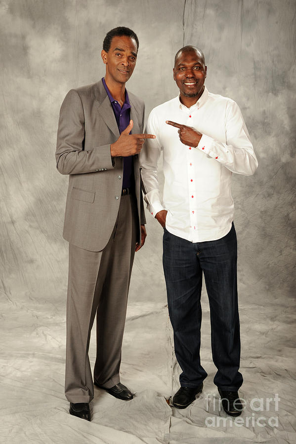 Ralph Sampson and Hakeem Olajuwon Photograph by Bill Baptist