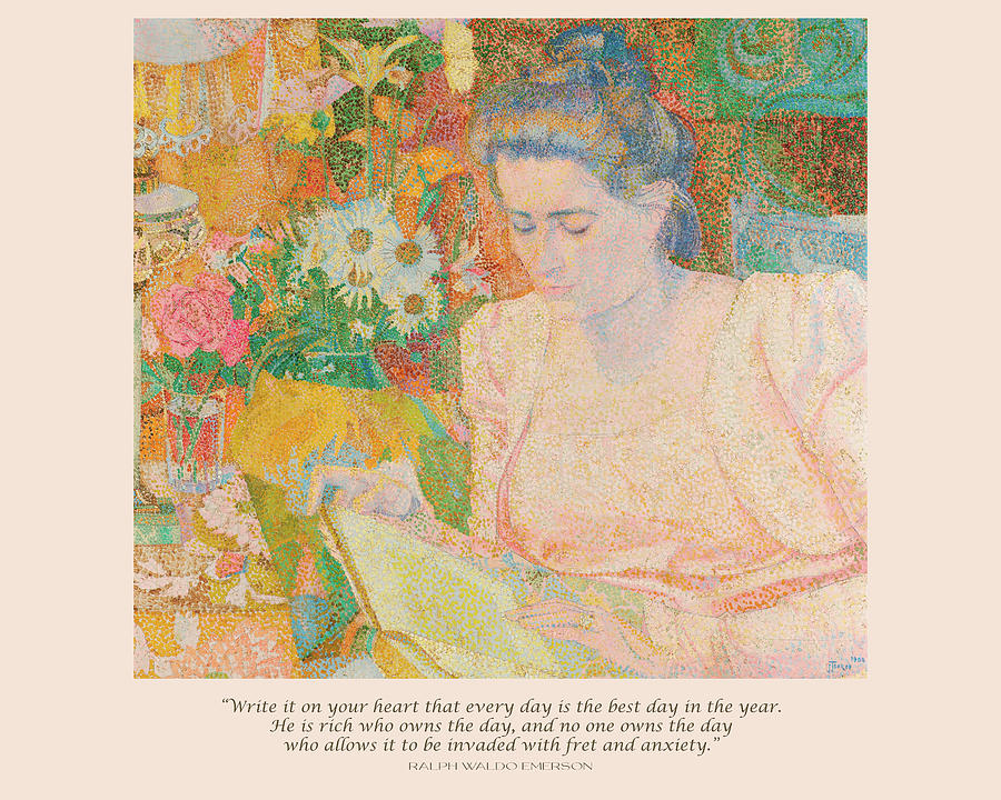Ralph Waldo Emerson Quote - Jan Toorop Photograph by Georgia Clare
