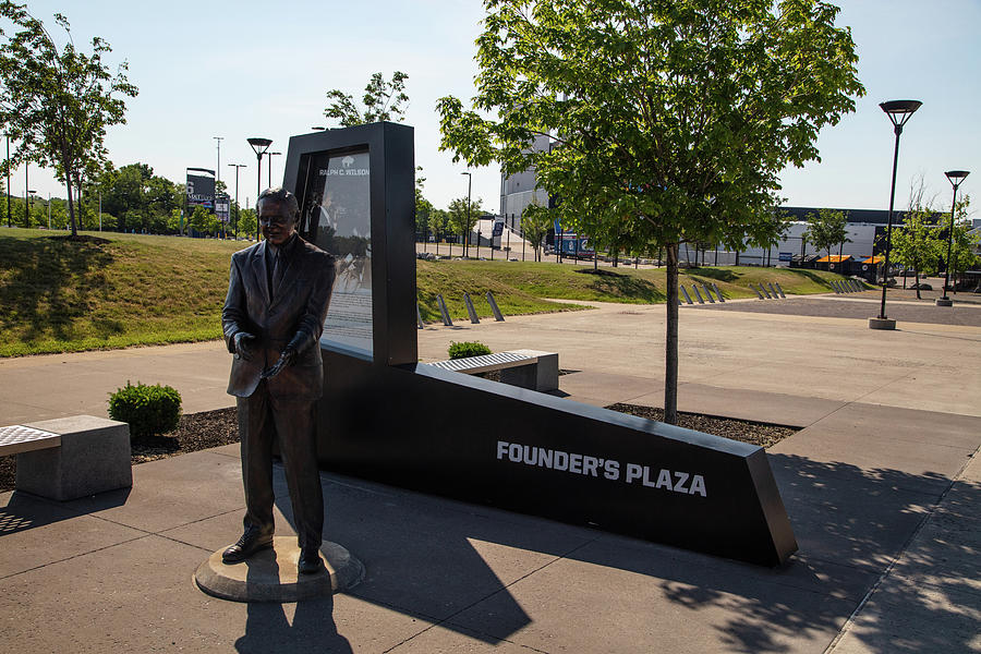 Ralph Wilson statue at Buffalo Bills Stadium Photograph by Eldon McGraw -  Pixels