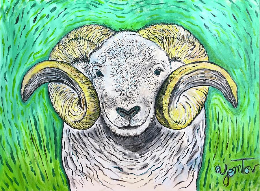 Ram Ram Painting by Yom Tov Blumenthal