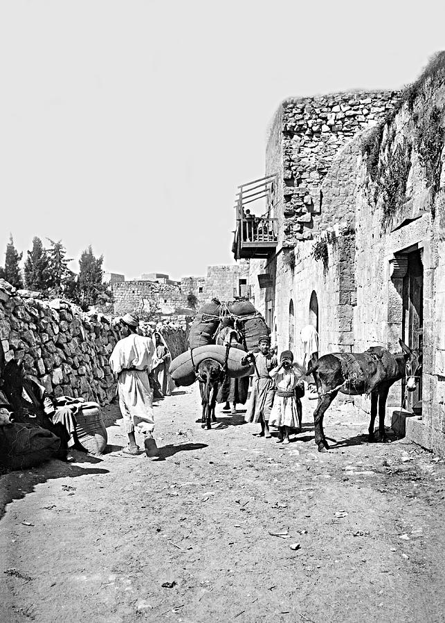 Ramallah Street in 1920 Photograph by Munir Alawi