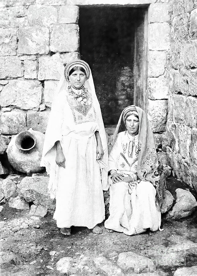 Ramallah Women in 1922 Photograph by Munir Alawi
