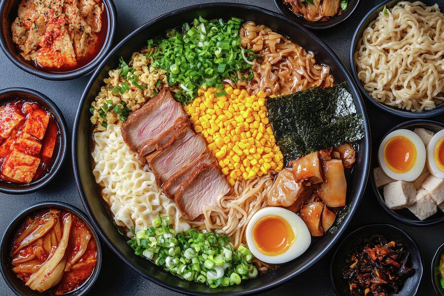 Ramen Feast Digital Art by Matthias Hauser Ramen Feast Digital Art by Matthias Hauser