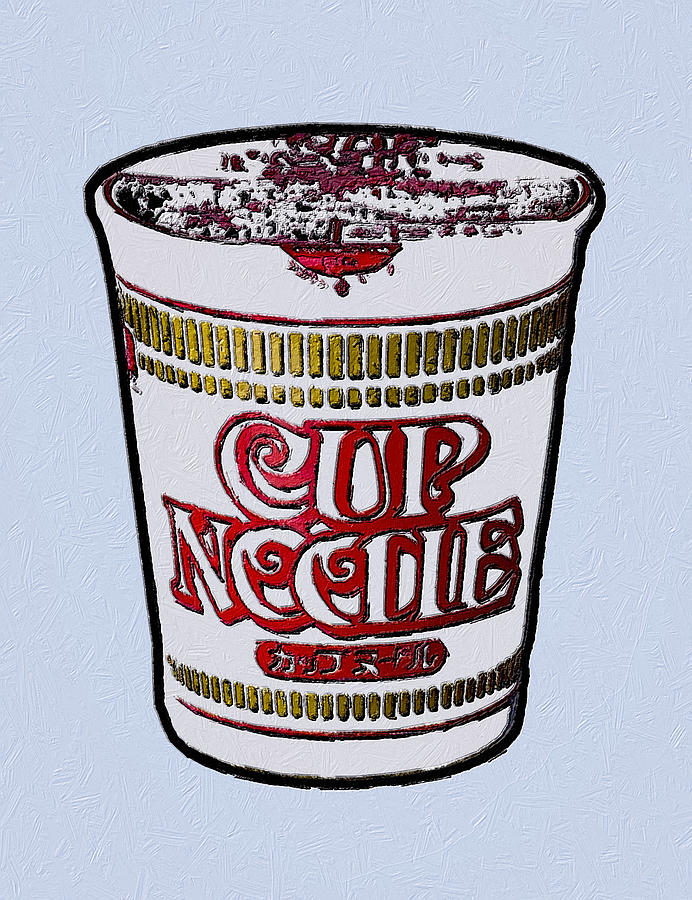 Ramen Noodles Warhol Short-Sleeve Unisex TShirt Poster Painting by Tony Rubino