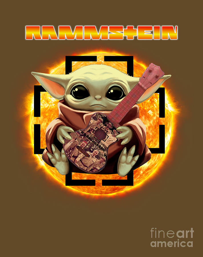 Rammstein And Baby Yoda Music Trending Staar Waars Shirts Staar Waars ...