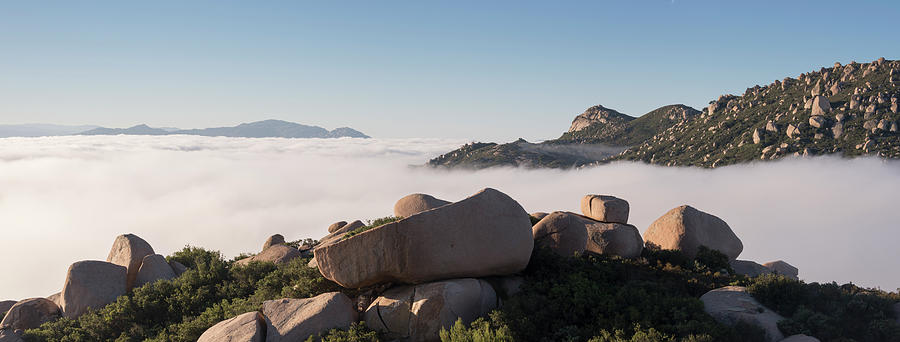 San Diego Photograph - Ramona Fog Viewed from Mount Woodson by William Dunigan