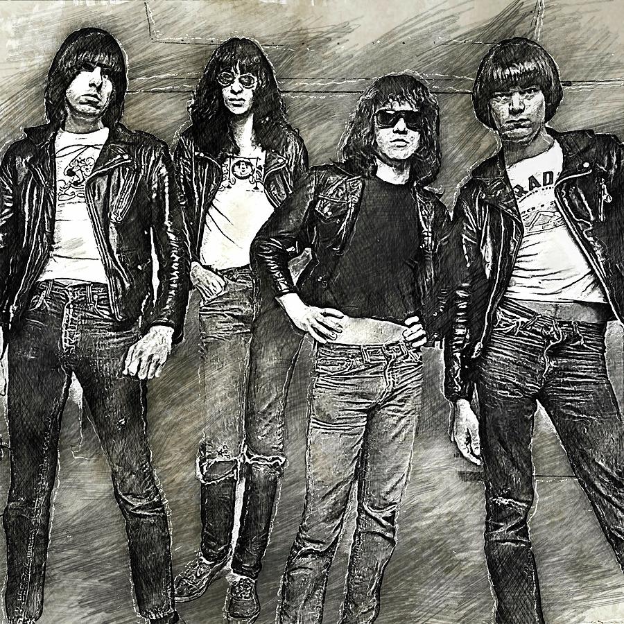 Ramones Drawing by Bechtelar Natalia - Fine Art America